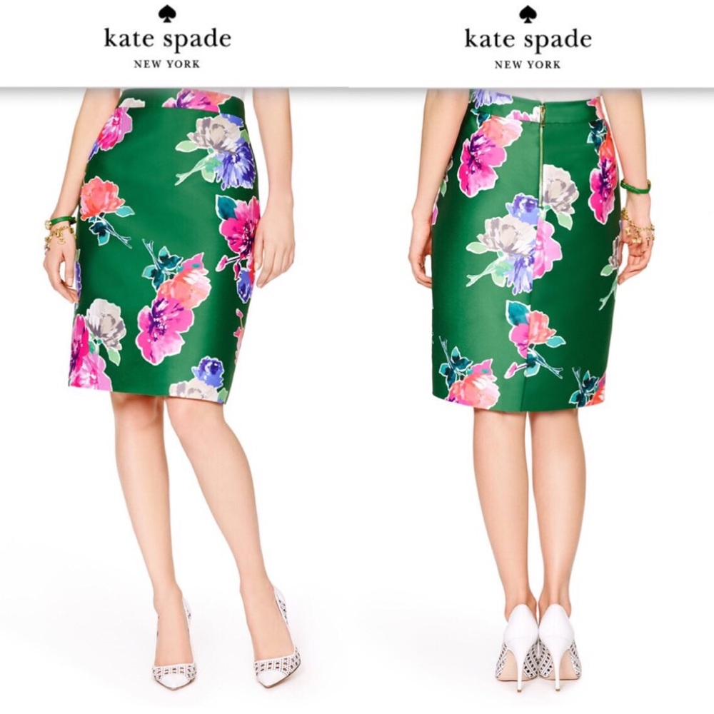 Brand New Kate Spade ♠️ Blooms Marit Pencil Skirt